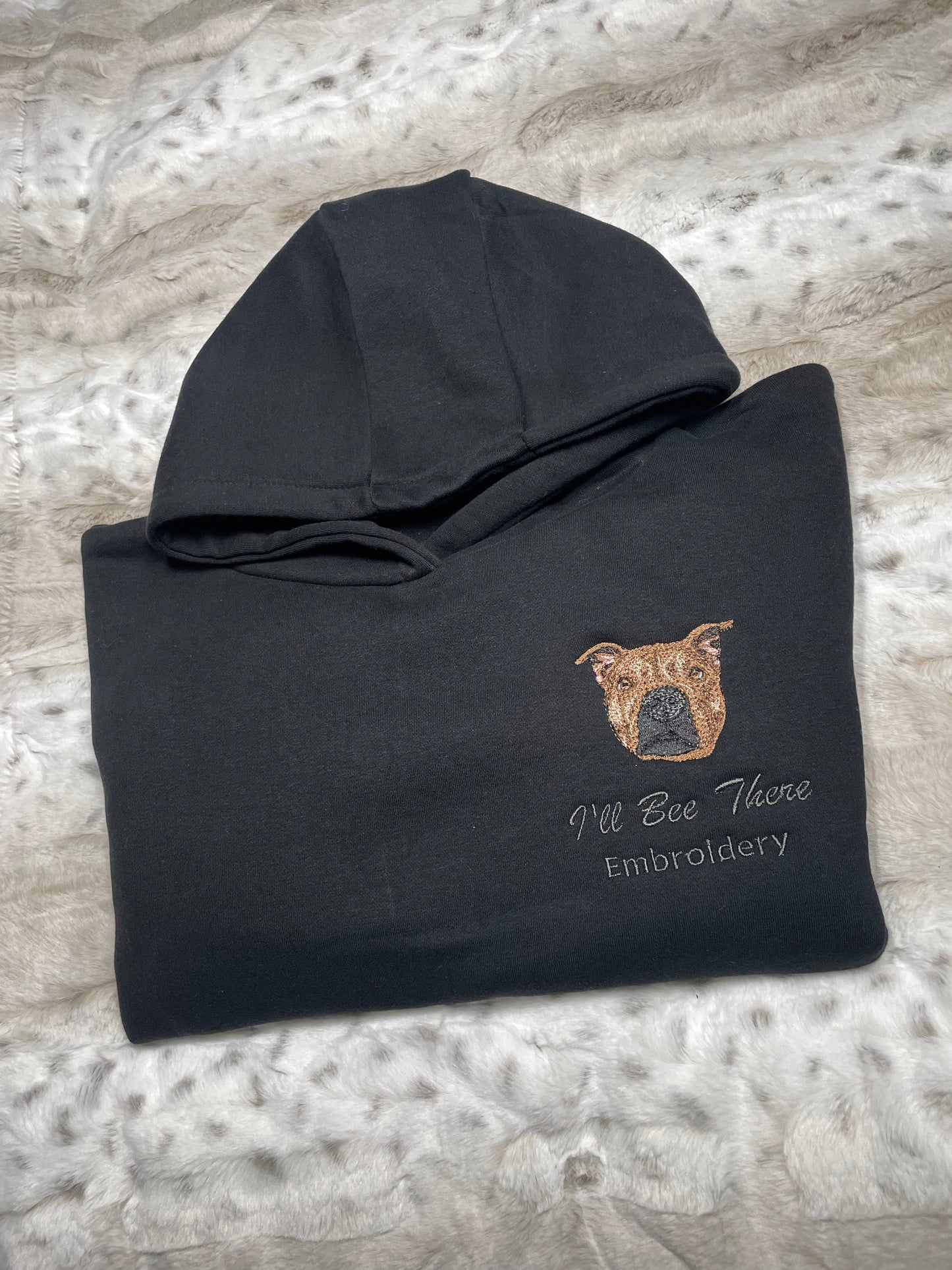 Pet Portrait heavyweight signature hoodie